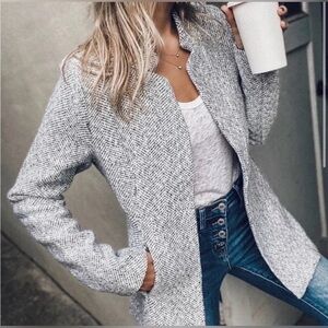 VICI BESTSELLER MSRP$68 tayshia tweed blazercoat herringbone jacket discontinued